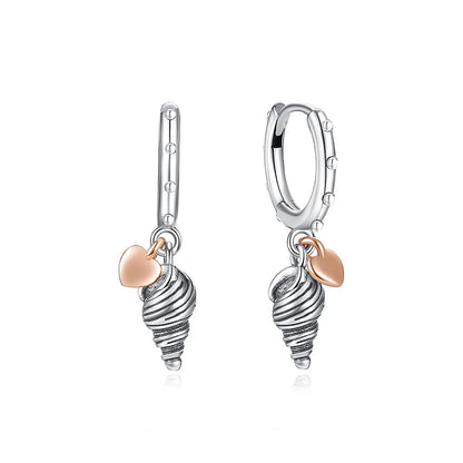 Original 925 Sterling Silver Earrings 2025 Stud Hoop Crystal Earings For Women Rose Gold Crown Heart Infinity Bee Earing Jewelry