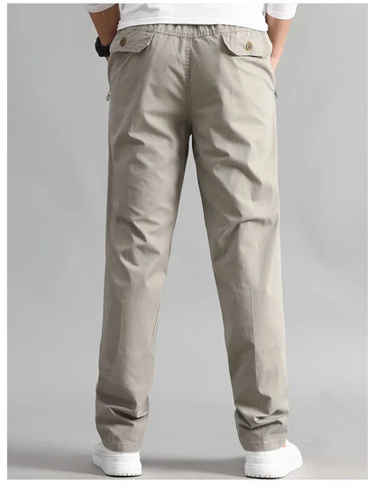 Explosions men's overalls casual pants cotton loose summer thin fashion long pants men's pants.