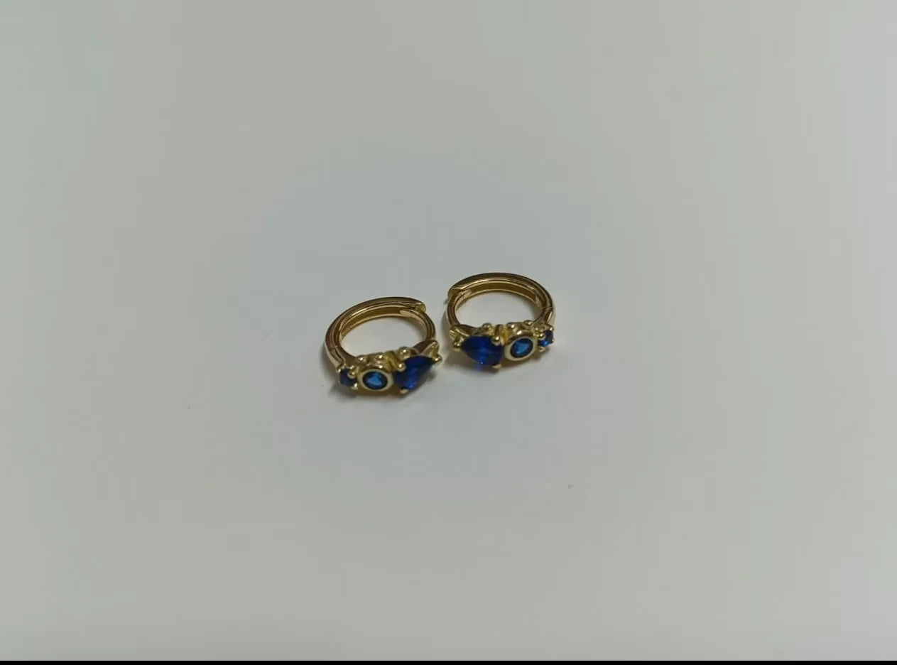 925 Sterling Silver Earring Zircon Sun Flower Ear Ring Geometric Style Water Drop Ear Bone Cute Temperament Woman Girl Ear Jewel