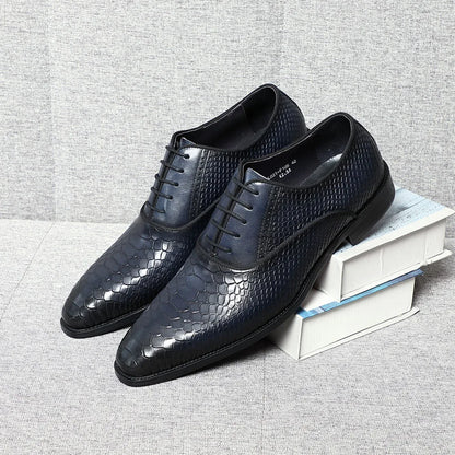 2026 Classic Luxury Designer Newest Men Dress Shoes Handmade Genuine Leather Lace-up Fashion Business Oxford Formal Suits Shoe