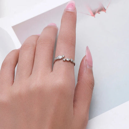 New 925 Sterling Silver Minimalist Clear Zirconia Stackable Ring For Women Anniversary Wedding Band Simple Fine Jewelry