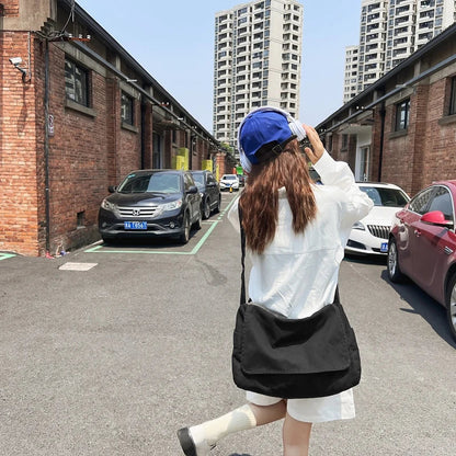 Women's Messenger Bag Vintage Handbag Canvas Teenager Shoulder Tote Bags Casual Handbag Crossbody Bag