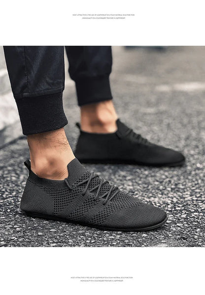 Male Summer Driving Shoes Flat Breathable Fashion Walking Shoes Mens High Quality Mesh Comfortable Soft Sole Casual Loafers