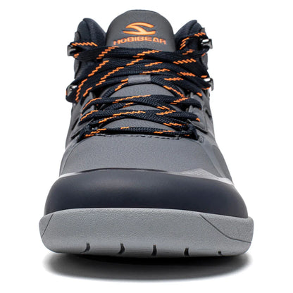 Unisex Mid Top Barefoot Shoes Mens Womens Wide Toe Artificial Leather Hiking Boots Outdoor Non-Slip Trail-Running Shoes