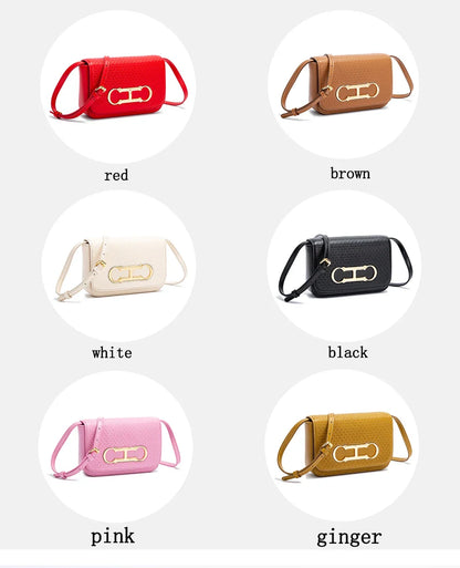 Women's Crossbody Bag 2024 New Flip Saddle Bag Simple Commuter Small Square Bag