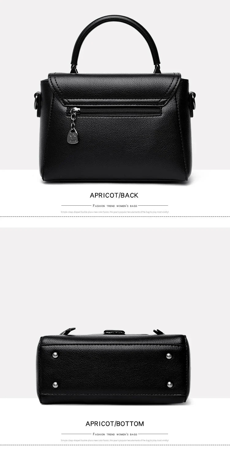 Authentic High Quality Soft Leather Luxury New Designer Fashion Casual Women's Shoulder Bag Handbag Crossbody Bags for Women2024