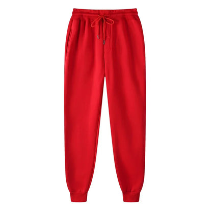 Men's women's Oversize Fleece Sweatpants Casual Drawstring Jogger Trousers with Pockets for Gym Workout Running Sport Long Pants