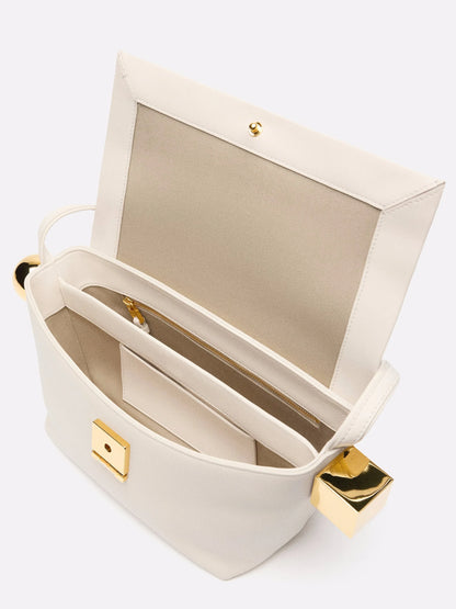 Women's Shoulder Bag with Flap, Solid Color Fashion Top Handle bag with Metal, Women's Luxury Design Handbag for Everyday Style