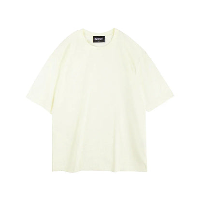 Women New Oversized T shirts Female 260 GSM White Casual Streetwear Tees Unisex Solid Korean Cool Tops for Young WT2560