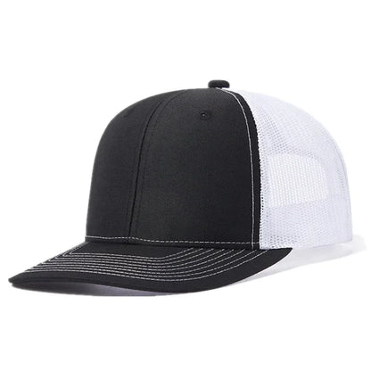 Unisex Cap Slight Curved Brim Style Trucker Hat  Men & Women Casual Outdoor Breathable Summer Cap