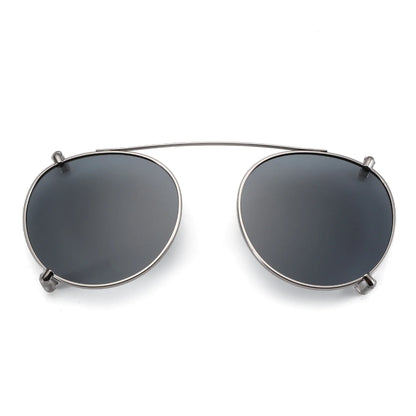 Steampunk Style Glasses (Anti Blue Light Blocking Eyewear) + Clip Lenses（Polarized Sunglasses Clips）for Women Men