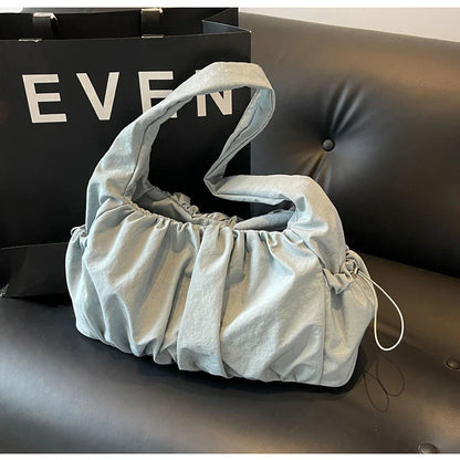 Hot Selling Fashion Nylon Pleated Women's Crossbody Bag 2026 New Casual Trend Versatile Large Capacity Tote Women's Shoulder Bag