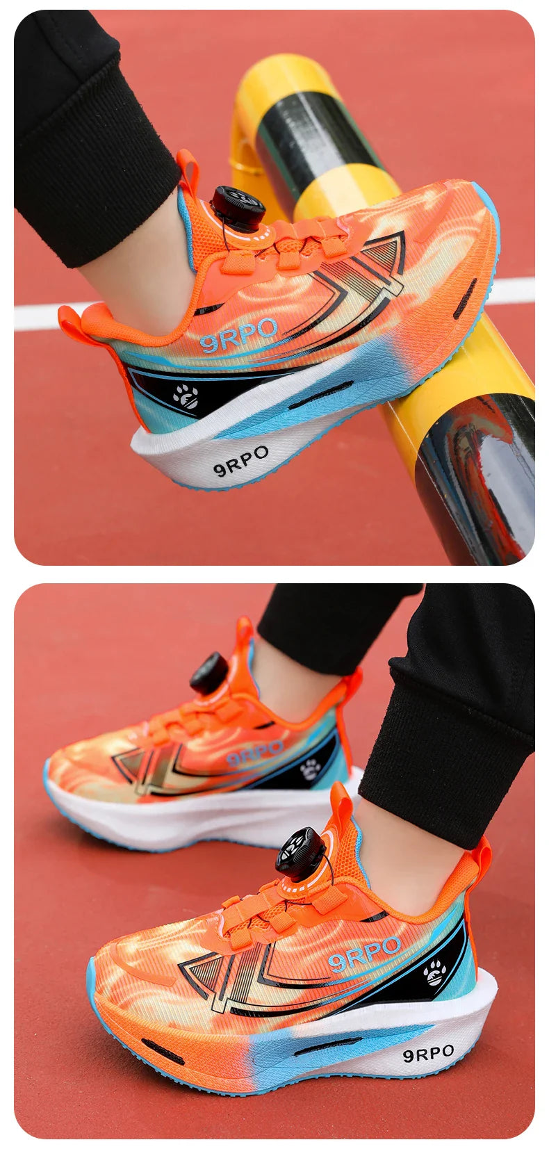Children‘s Knit Basketball Shoes Non-slip Breathable Sports Training Shoes Outdoor Boys Girls Jogging Sneakers Athletic Shoes
