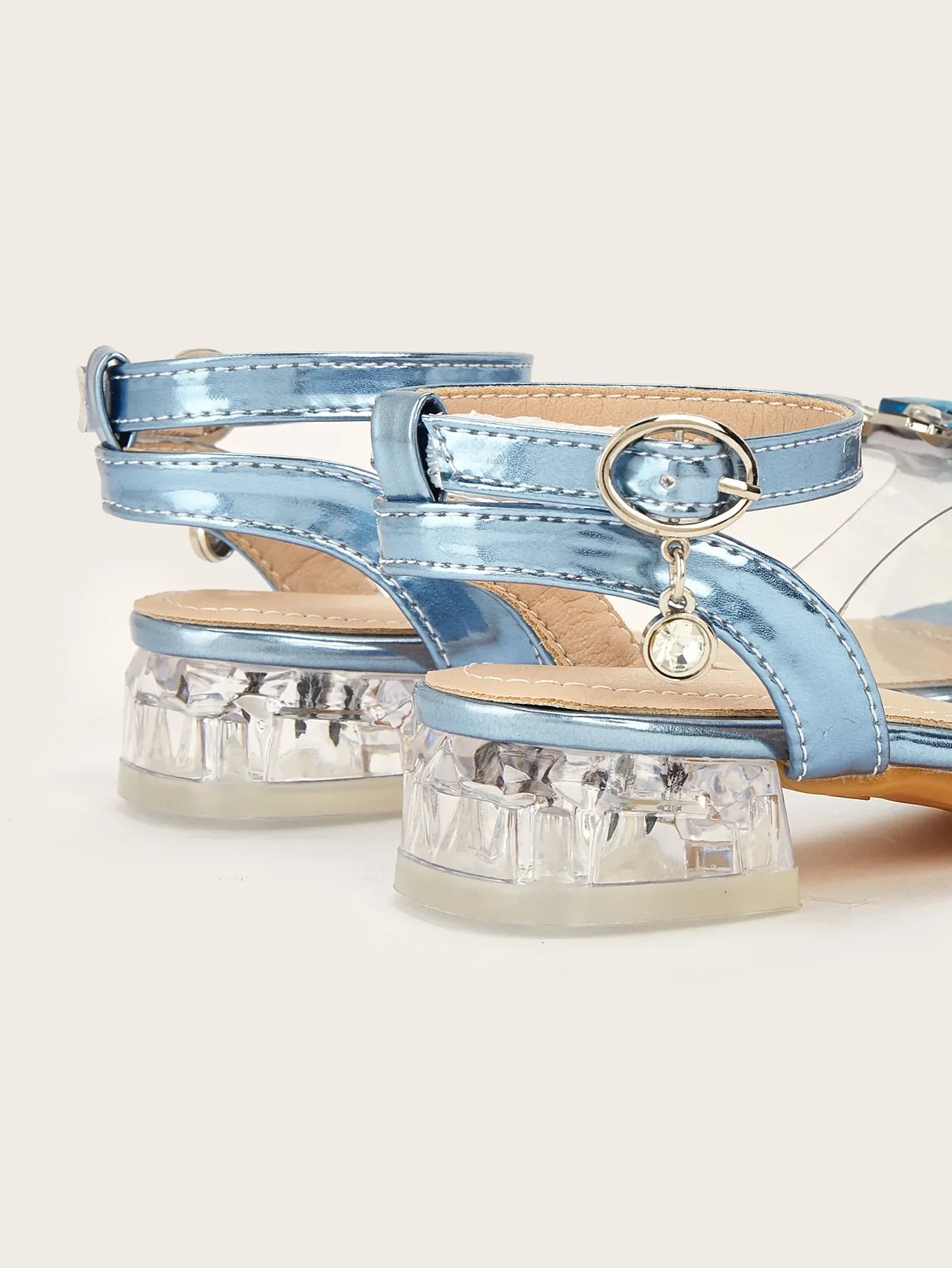 New Children's Shoes Crystal High Heels Girls' Baby Rhinestone Princess Shoes Fashion Transparent Kid's Sandals