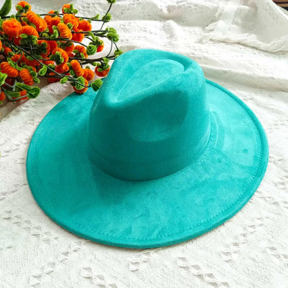 Hats Blank Hats for Burning Multicolor teardrop shaped Top 9.5cm Brim Unisex Jazz Hat Church Hat