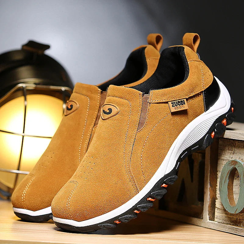 Men's non-slip casual sports shoes wear-resistant hiking shoes Outdoor 2025 fashion comfortable flat walking shoes for men
