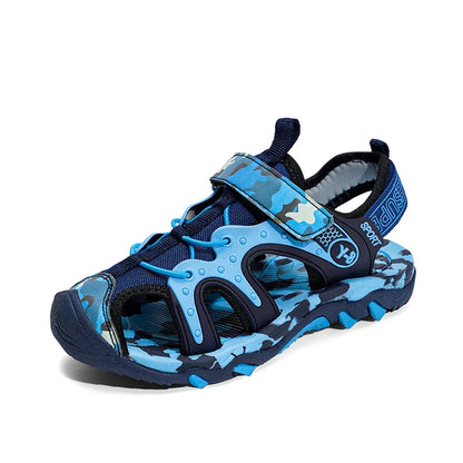Fashion Kids Sandals Boy Water Shoes Closed Toe Rubber Sole Outdoor Hiking Sneaker Summer Sports  Beach Sandals for Boy
