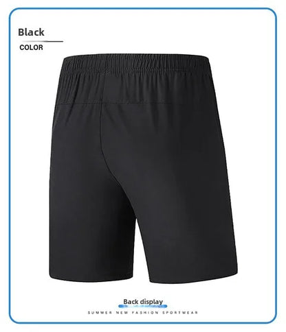 2025 New Trendy Ice Silk Quick-Dry Casual Outdoor Sports Shorts for Men - Large Size 5-Inch Shorts, Breathable & Comfortable
