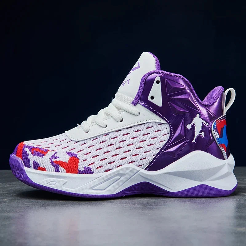 2024 New Children's Basketball Shoes for Boys Non-slip Kids Sport Shoes Wear-resistant Outdoor Kids Girls Sneakers Trainers