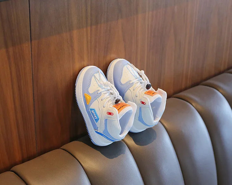 Children Tennis Shoes High-top Sports Shoes for Girls Fashion Causal Kids School Boys Basketball Shoes Breathable Soft Sneakers