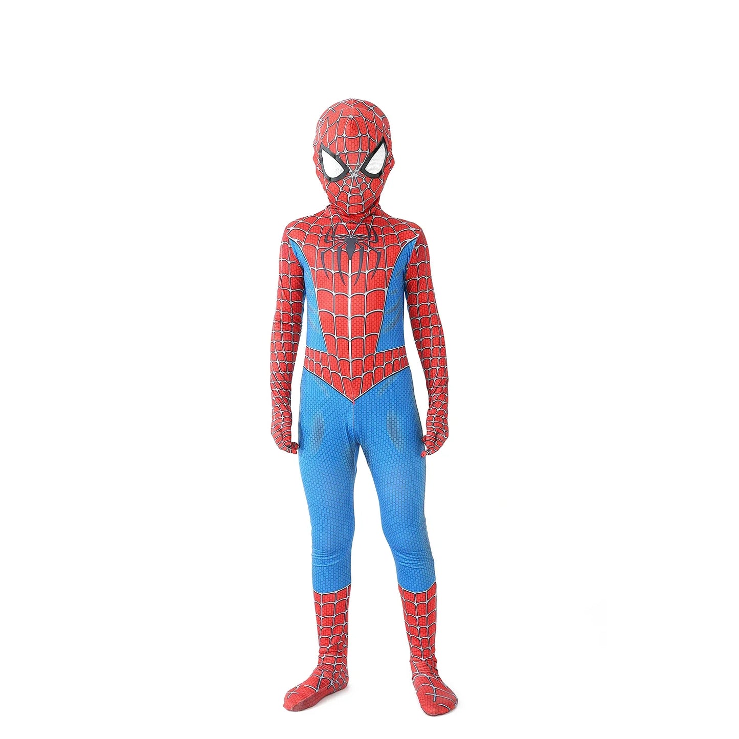 Superhero Spiderman Costume Bodysuit for Spandex Zentai Halloween Spider Man Cosplay Jumpsuit 3D Style