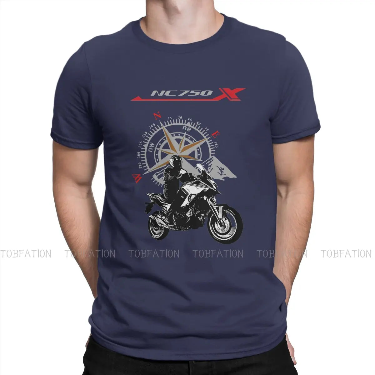 Adventure Motorcycle Tour T Shirt Vintage Grunge Large O-Neck TShirt Top sell  Harajuku Men's Clothes 
