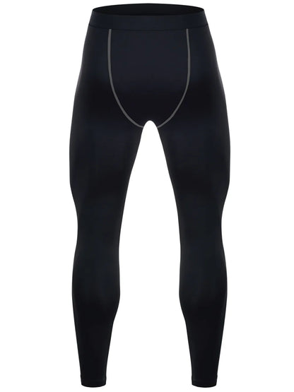Men's compression sports pants fast drying fitness sports pants running tight pants training tight pants black red gray line