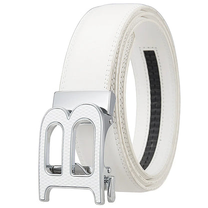 Luxury Brand Men's Belts High Quality Genuine Leather Belts for Men Metal Automatic Buckle Casual Business Male Waistband 3.5cm
