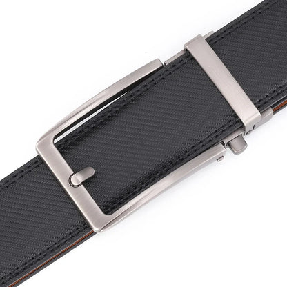 Unisex Click Belts for Men Luxury Brand Designer Fashion Automatic Buckle Genuine Leather Men's Belt Male Jeans Waist Strap Blue