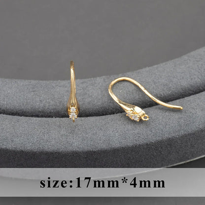 20pcs/lot M800 jewelry accessories,pass REACH,nickel free,18k gold plated,copper,connector,diy earrings,jewelry making