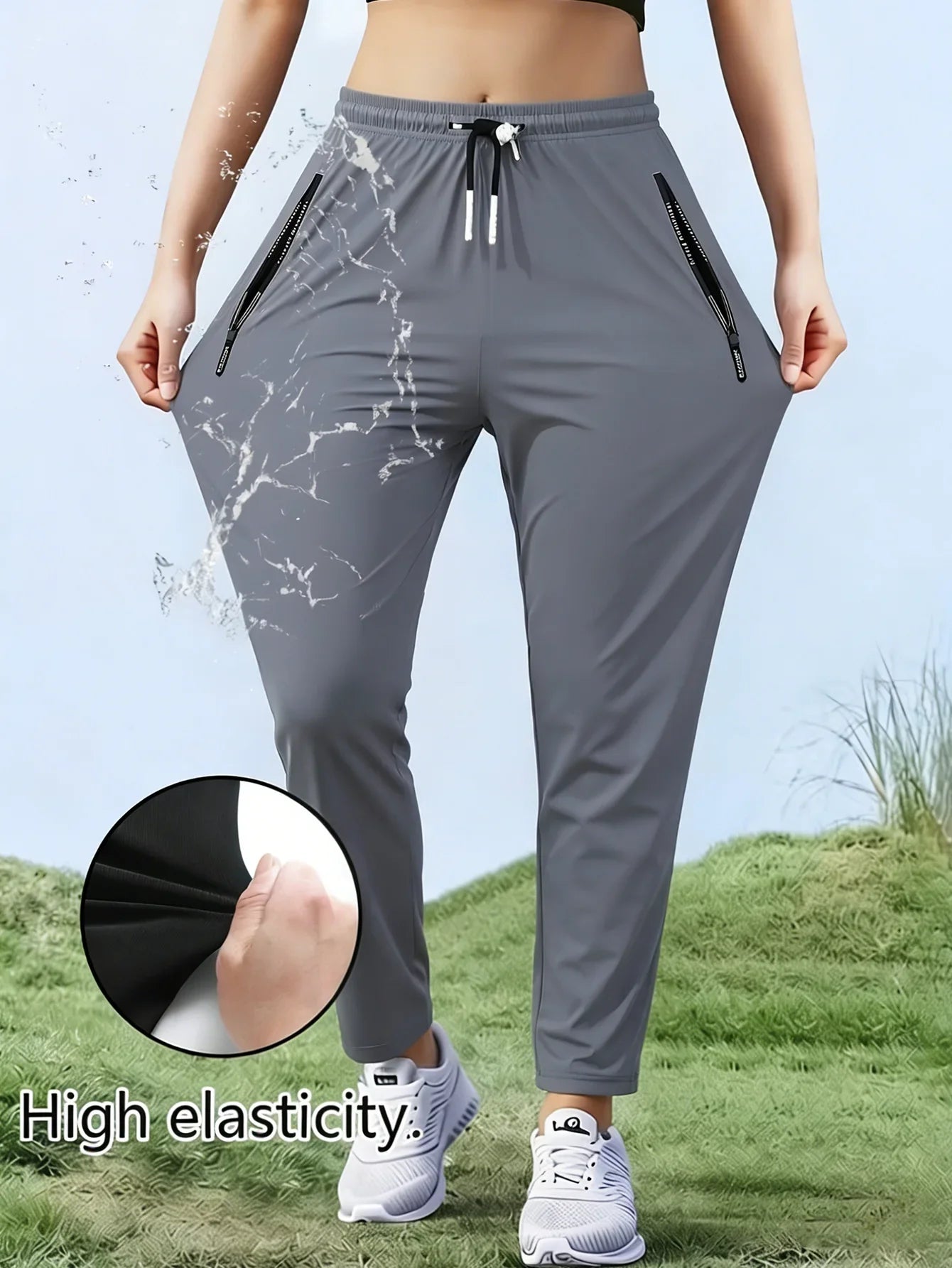 Men Gift Man Tracksuit Trousers Summer Ice Silk Quick-Drying Running Sports Fishing Sweatpants Football Jogger Pants Casual Gym