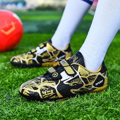 Professional Football Shoes Kids Futsal Sneakers Outdoor Low-cut Soccer Shoes Boys Lightweight Non-slip Children's Sports Shoes