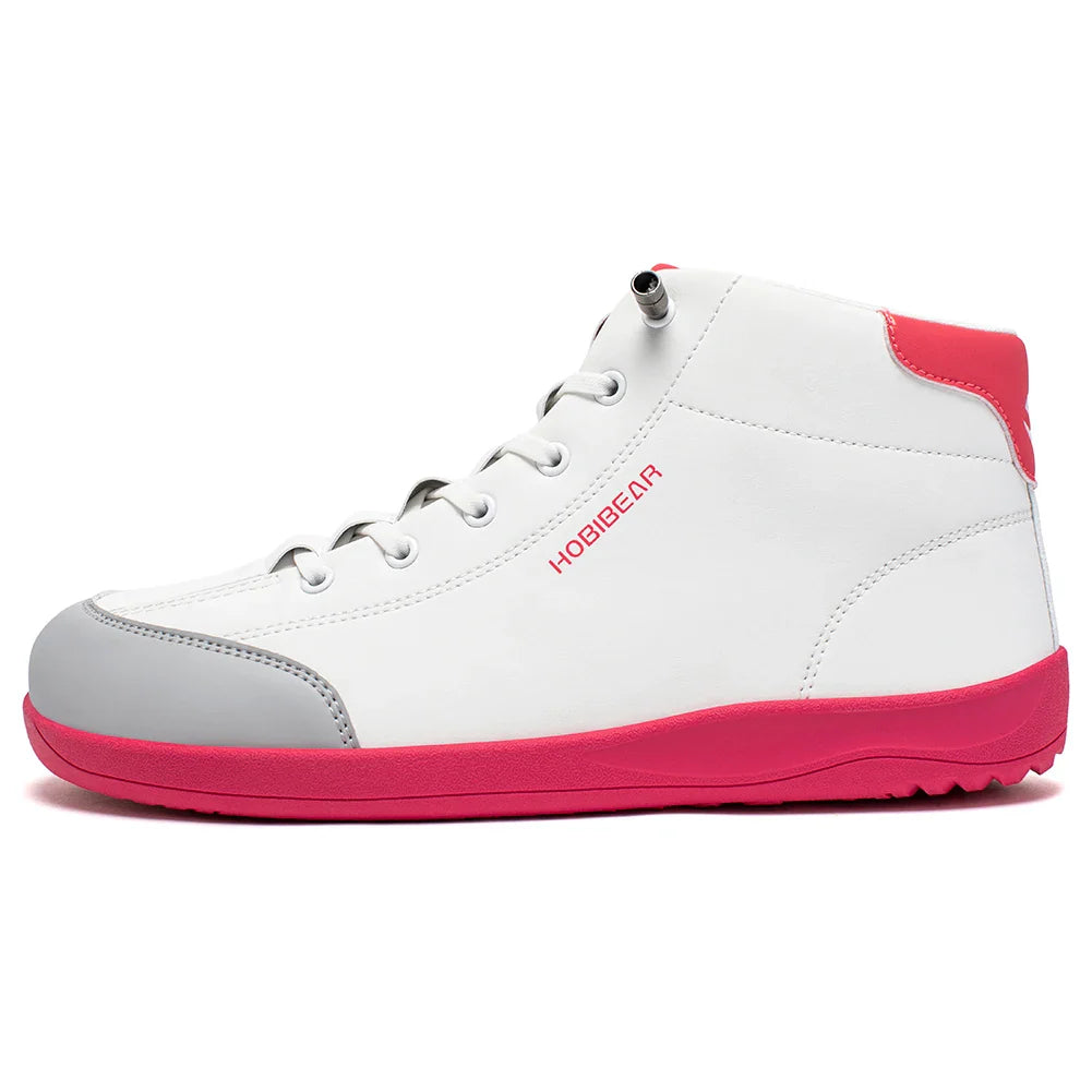 Mid-Top Barefoot Shoes Unisex Wide Toe Minimalist Ankle Boots Artificial Leather Outdoor Non-Slip Sneaker