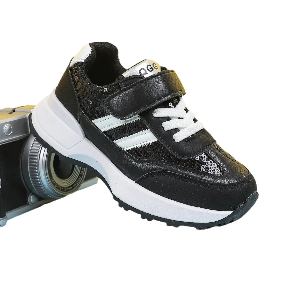 Children Leather Patchwork Sneaker 2025 Spring Autumn New Soft Bottom Casual Shoes School Sports Sneakers for Boys Girls