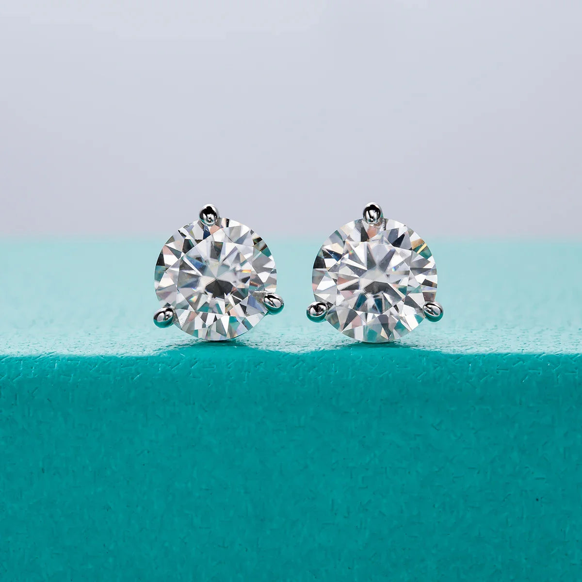 2cttw D Color Moissanite Diamond Stud Earrings  925 Sterling Silver Classic Earrings Jewelry Wholesale