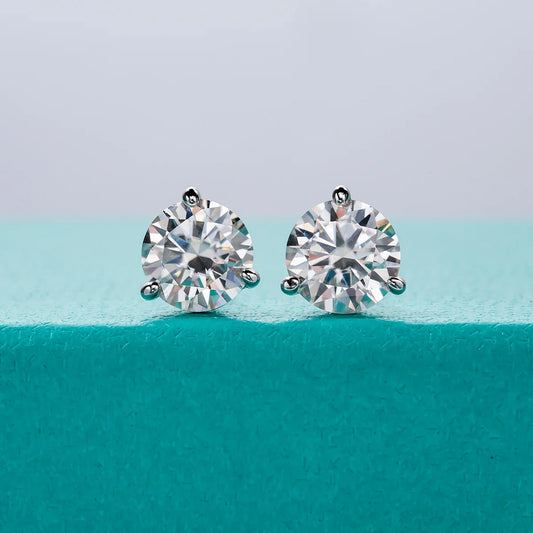 2cttw D Color Moissanite Diamond Stud Earrings  925 Sterling Silver Classic Earrings Jewelry Wholesale