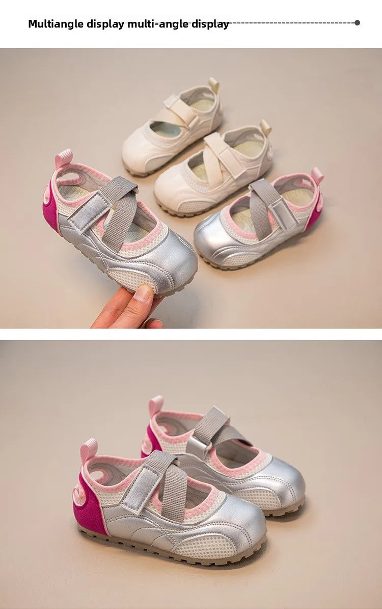 New Spring New Children Casual Shoes for Girls Non-Slip Breathable Casual Toddler Footwear Shoes for Daily Wear Soft Comfortable