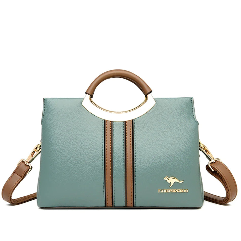 Luxury Designer Crossbody Bag for Women 2024 Brand 3 Layers Handbag Purse Female Genuine High Quality Leather Shoulder Totes Sac