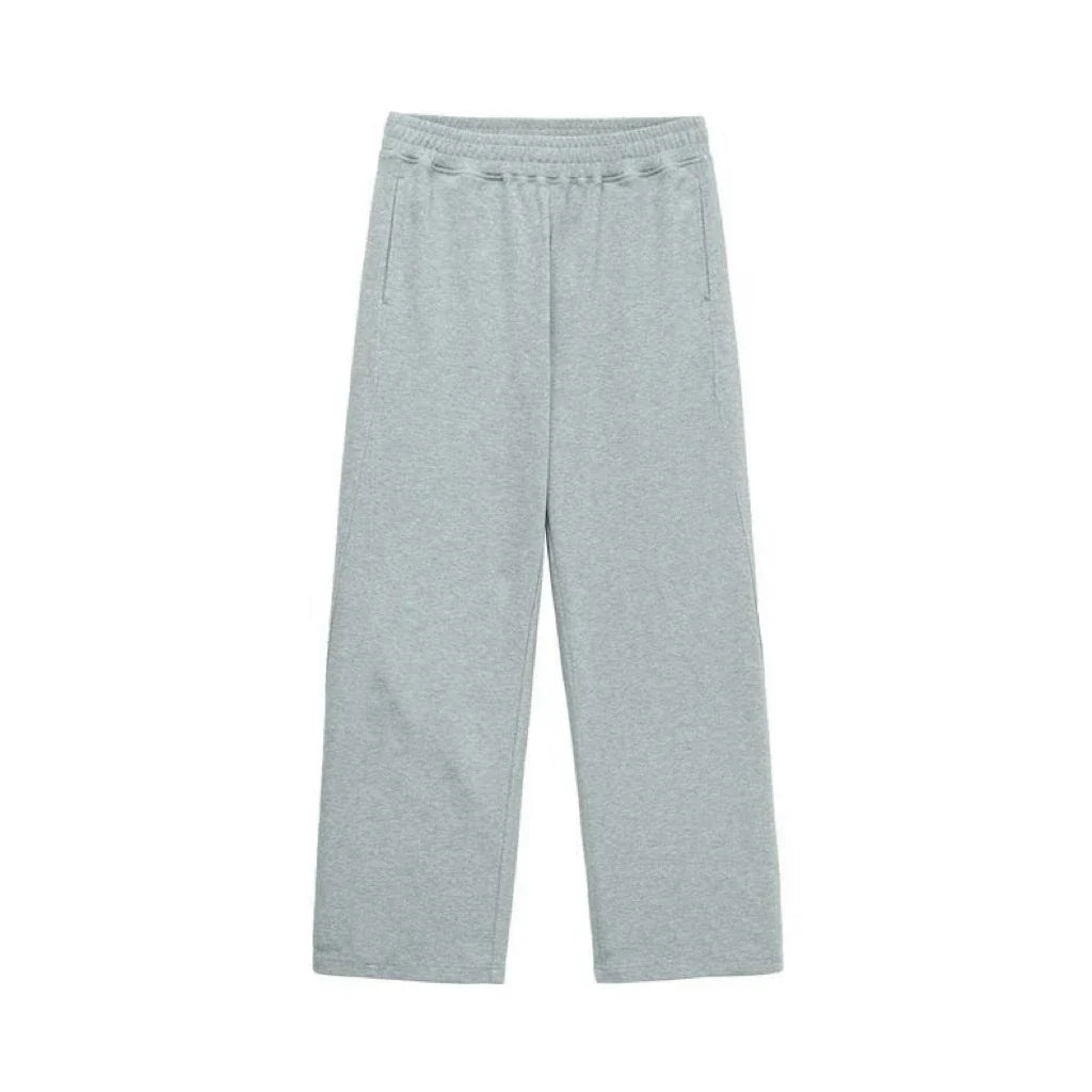 Hot sell Men's Solid Color Blend Sports Pants Elastic Waist Casual Loose Jogging Trousers for Daily Wear And Running