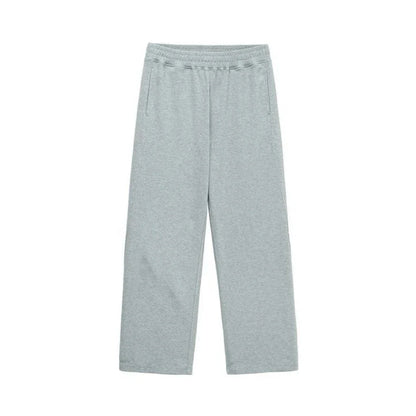 Hot sell Men's Solid Color Blend Sports Pants Elastic Waist Casual Loose Jogging Trousers for Daily Wear And Running