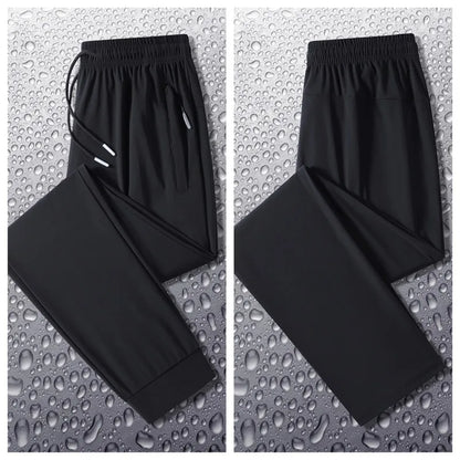 Outdoor Hiking Windproof Breathable Ice Silk Pants for Men Fashionable Trendy Soft Breathable Comfortable Versatile Casual Pants