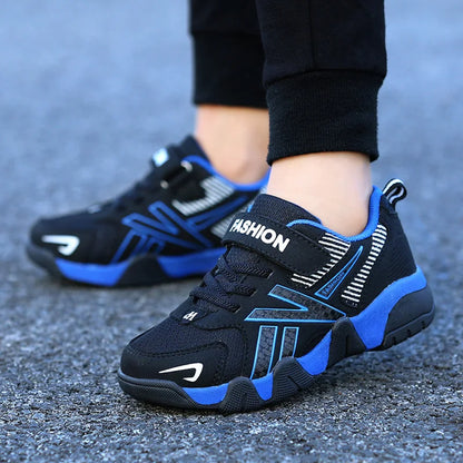 Children's Sneakers for Boy Lightweight Sport Tennis Shoes Fashion Breathable Mesh Kids School Running Basketball Shoes Non Slip