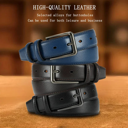 Men Belts High Quality Genuine Leather LONG Large Pin Buckle Metal Automatic Buckle Male Belts Strap Mal 115cm 135cm Size