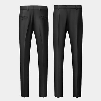Men Suit Black 2 Pieces Double Button With Black Lapel For Wedding Groom Business Birthday Banquet Work Suit Jacket And Pants