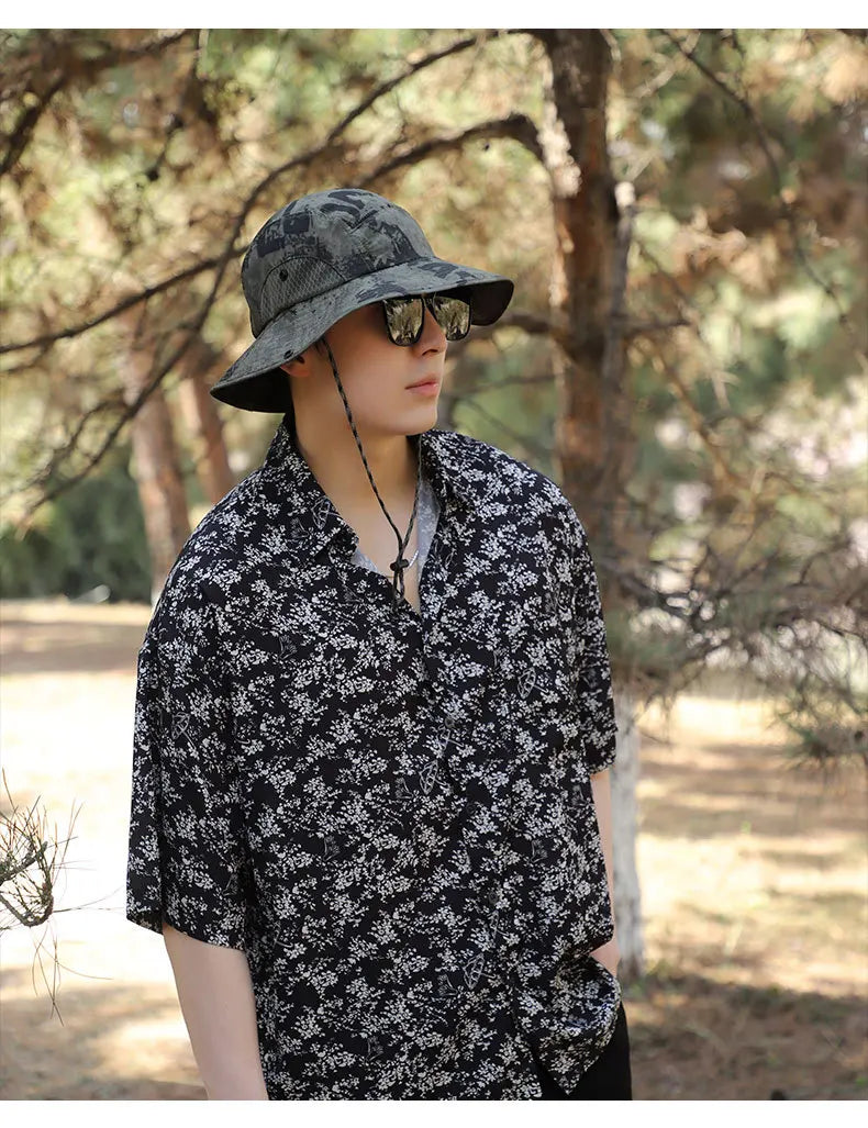 60-65cm Xxl Big Head Hat Men Summer Outdoor Jungle Fisherman Cap Lightweight