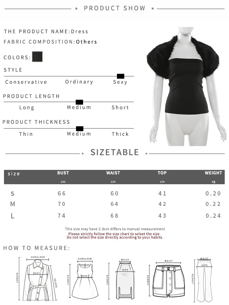 Trend Classic 2-Piece Set Women Sexy Furry Shawl+Sleeveless Tank Top Fashion Party Club Stretch Skinny Activi Outfits