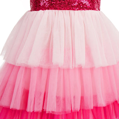 2026 Summer Dresses Children Princess Dress Up Christmas Cute Baby Girl Clothes Halloween Kids Birthday Party Cosplay Costume