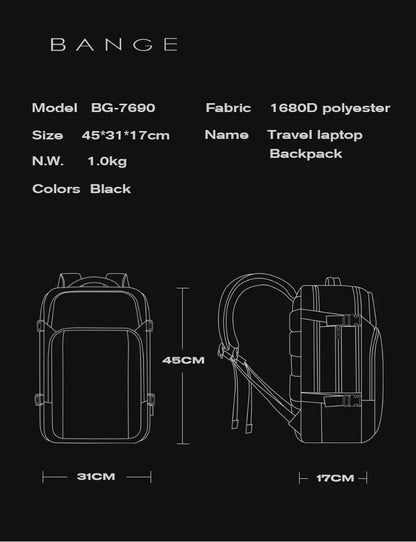 New Design Large Capacity Oxford Men 15.6 inch Laptop Backpack Softback Business Waterproof Backpacks with USB Charing
