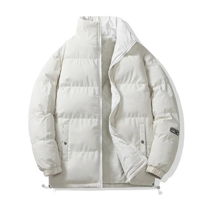 Unisex double-sided cotton padded jacket, thickened warm bread style coat, autumn winter, loose fit, M–XXL