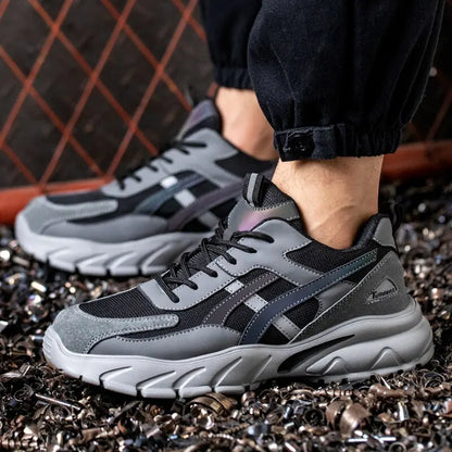 Man Safety Shoes Puncture-Proof Work Sneakers Lightweight Work Shoes Men Steel Toe Shoes Safety Boots Indestructible Shoes